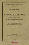 Cuestion vital de marina. Historia de la matrícula de mar - Salas, Francisco Javier de